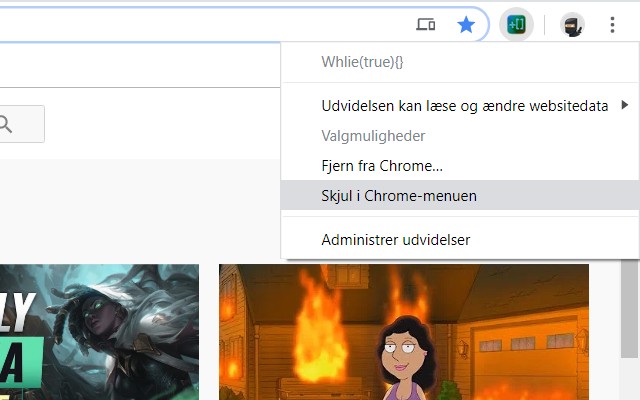 While(true){}  from Chrome web store to be run with OffiDocs Chromium online